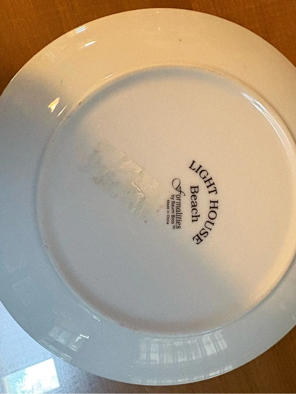 Scenic Lighthouse Dinner Plate - Blue & White